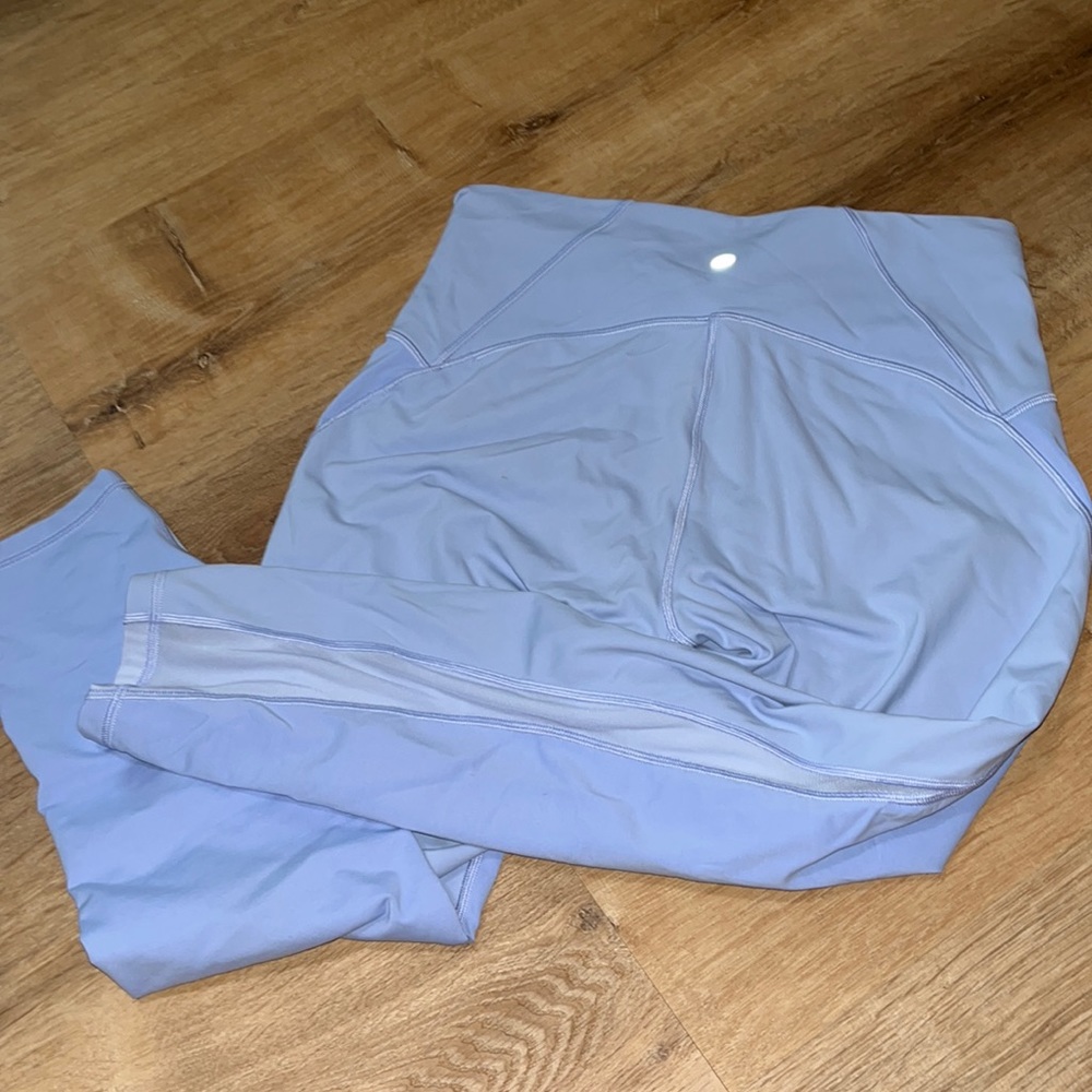 Lululemon High Rise Fast & Free 25” running tight with mesh leggings  10
